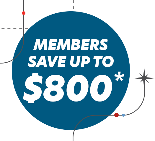 Members save up to $800
