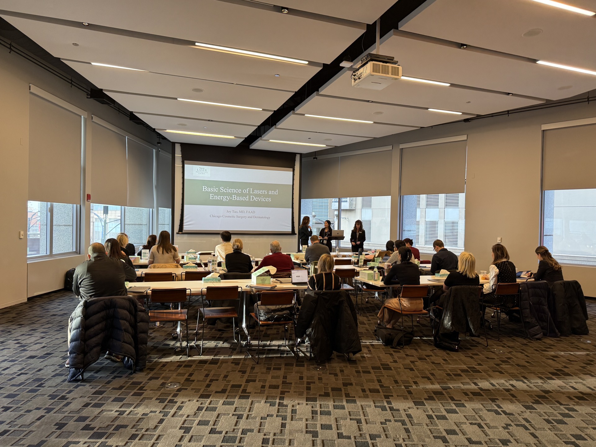 Didactic session at the ASLMS Laser Aesthetics Course